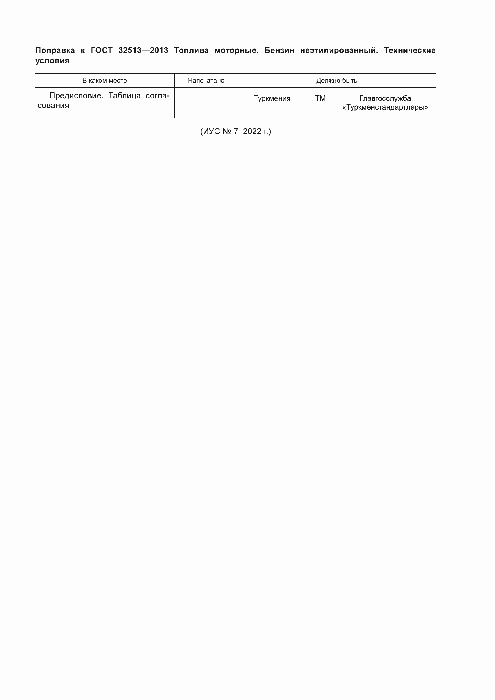 Поправка к ГОСТ 32513-2013